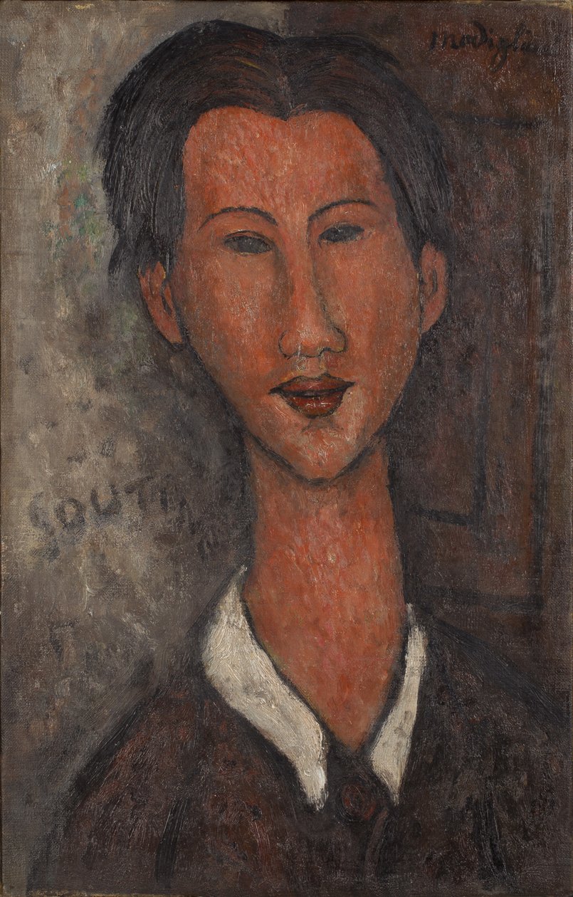 Portrett av Chaïm Soutine 1893-1943, 1917 av Amedeo Modigliani