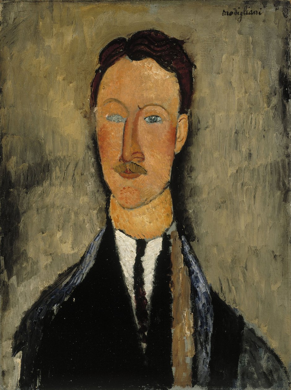 Portrett av Leopold Survage (1879-1968) - Peinture de Amedeo Modigliani av Amedeo Modigliani
