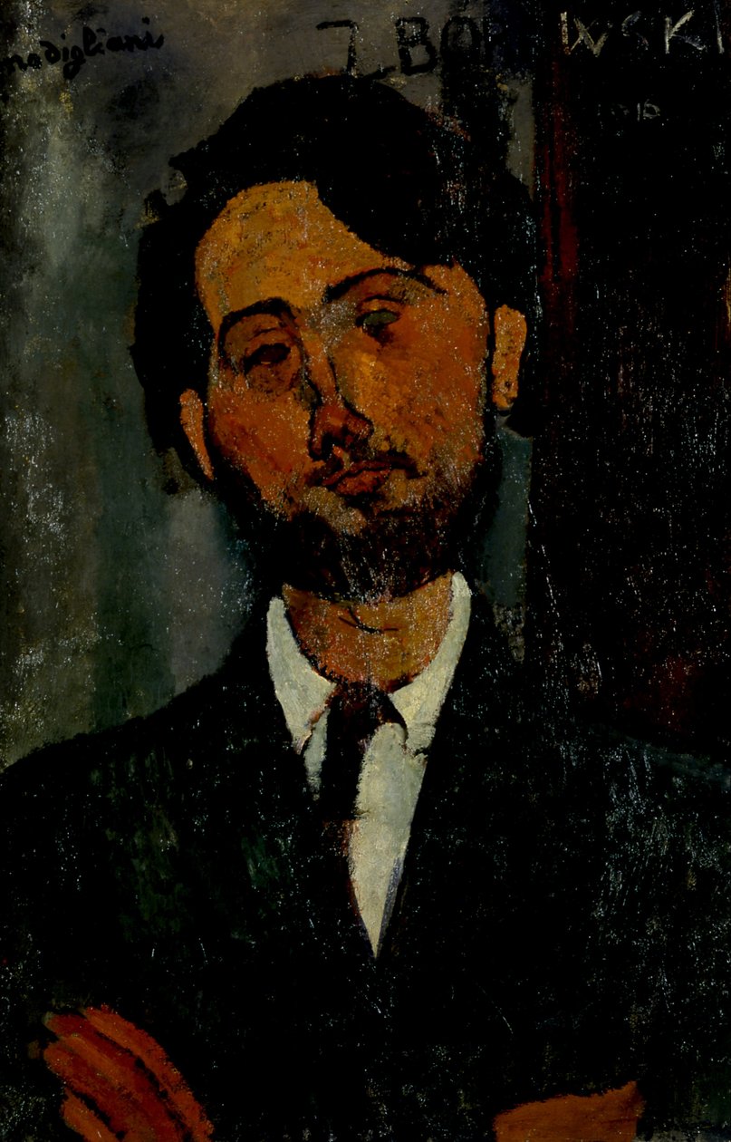Portrett av Léopold Zborowski av Amedeo Modigliani