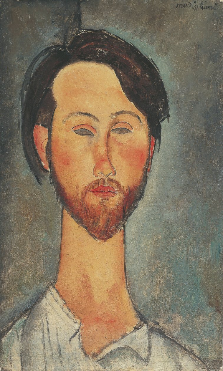 Portrett av Léopold Zborowski 1889-1932, 1918. av Amedeo Modigliani
