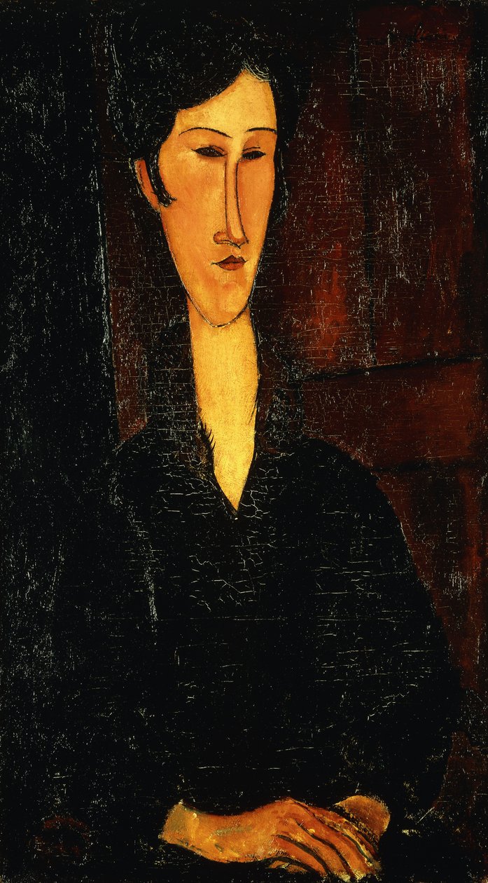 Portrett av Madam Zborowska; Riratto di Mne Zborowska, 1917 av Amedeo Modigliani