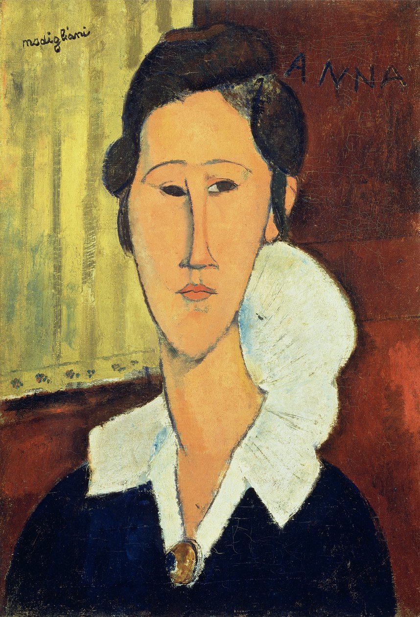 Portrett av Madame Hanka Zborowska, 1917 av Amedeo Modigliani