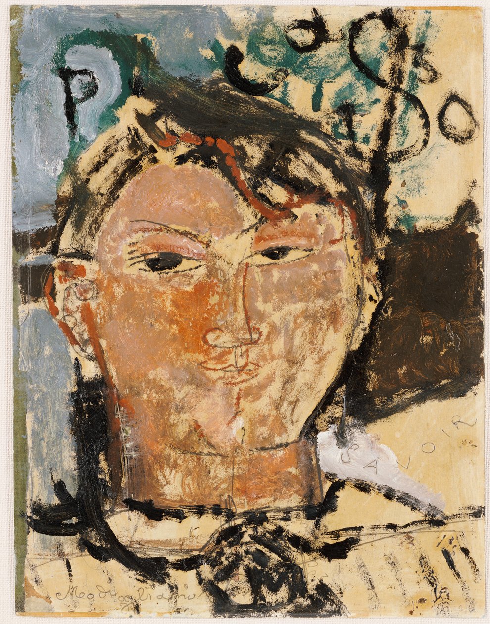 Portrett av Picasso, 1915 av Amedeo Modigliani