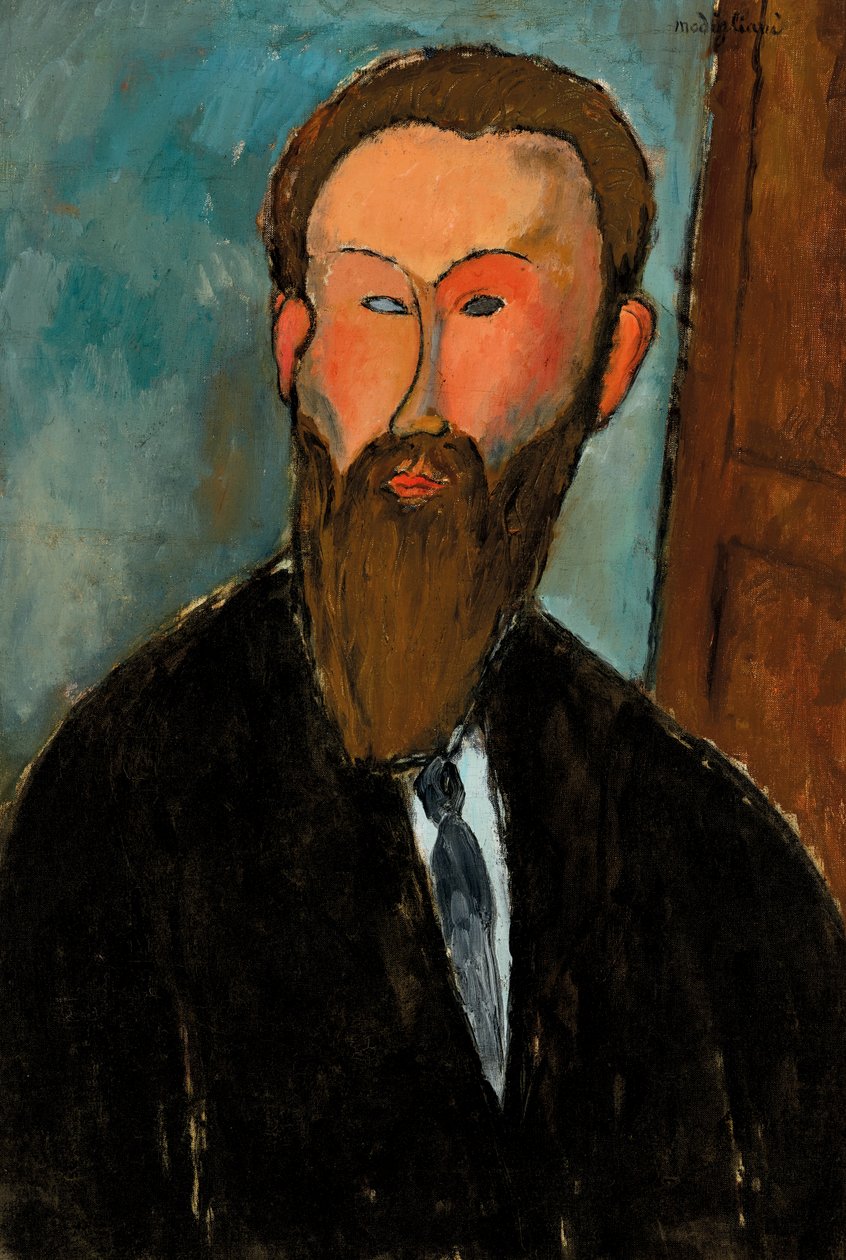 Portrett av fotografen Dilewski, 1916 av Amedeo Modigliani
