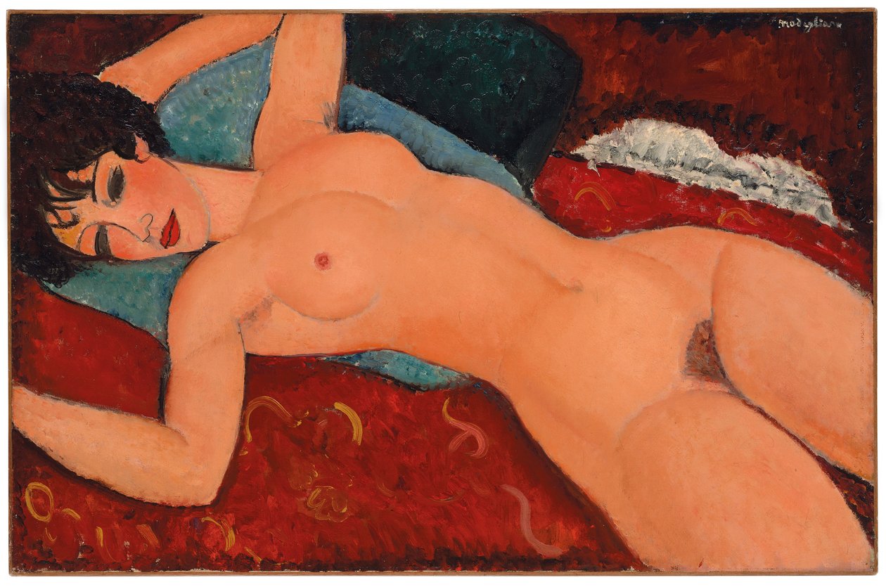 Liggende naken, 1917-18 av Amedeo Modigliani