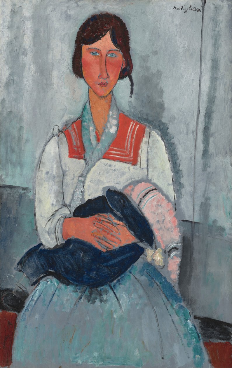 Romkvinne med baby av Amedeo Modigliani