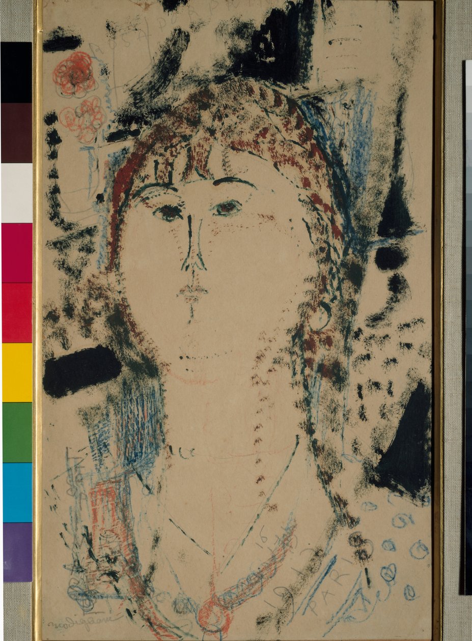Rosa Porprina-maleri av Amedeo Modigliani av Amedeo Modigliani