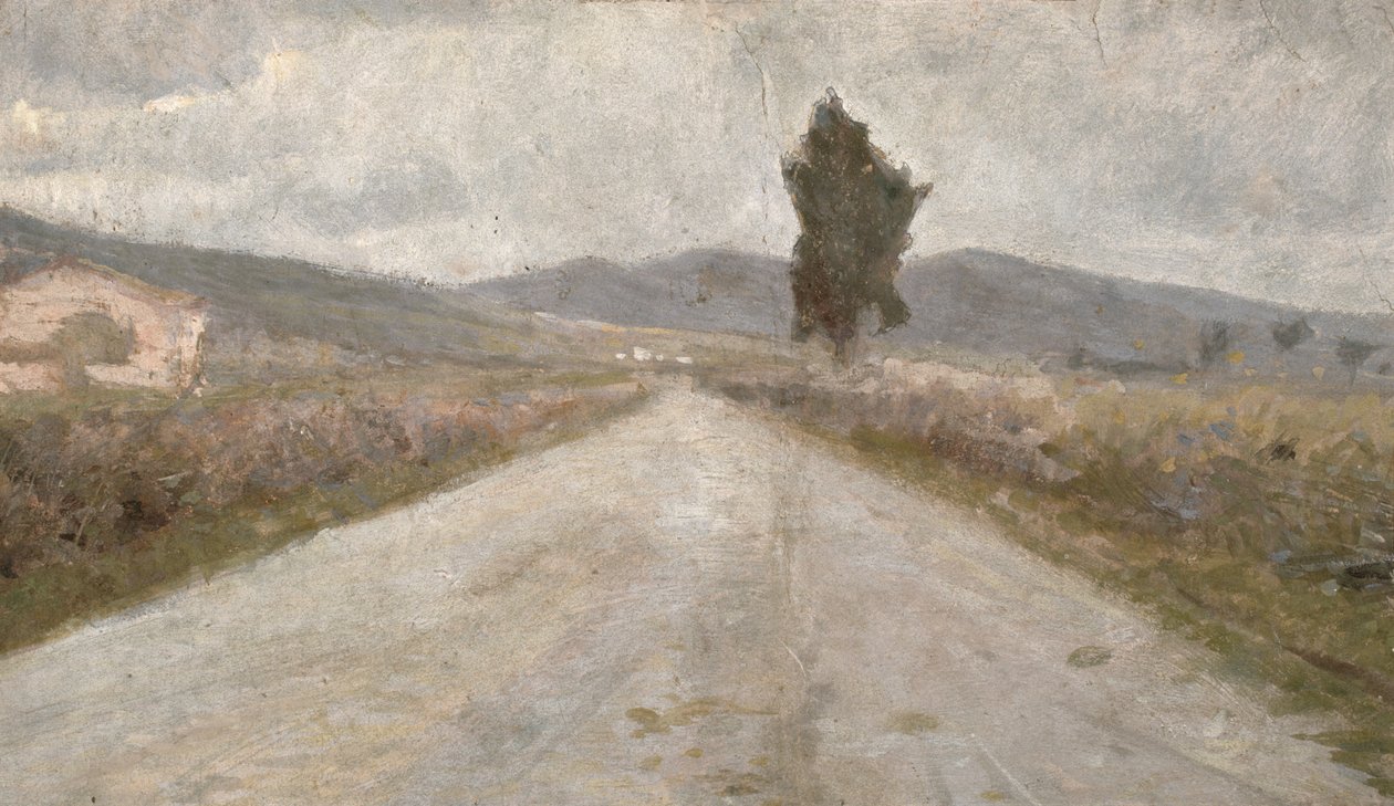 Den toskanske veien, ca. 1899 av Amedeo Modigliani
