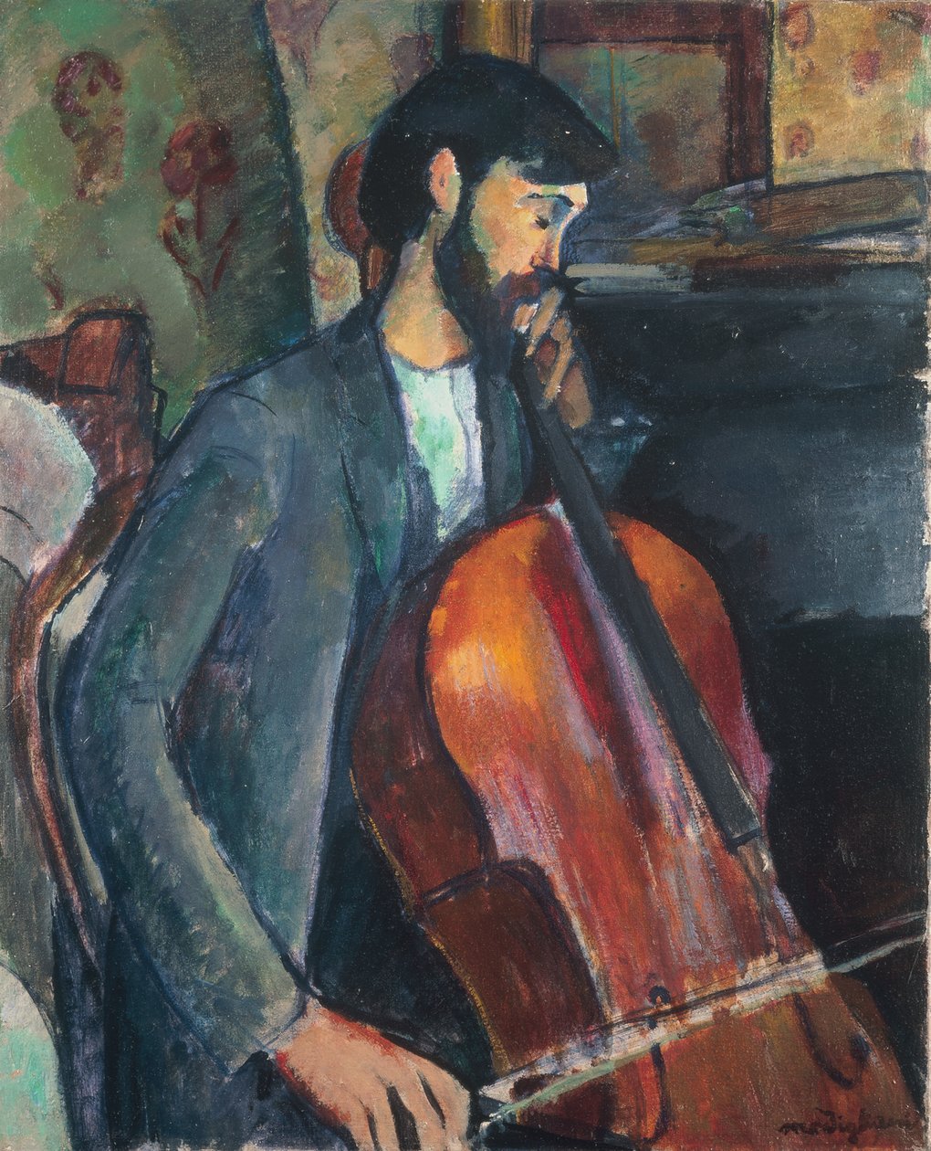 Cellospilleren av Amedeo Modigliani