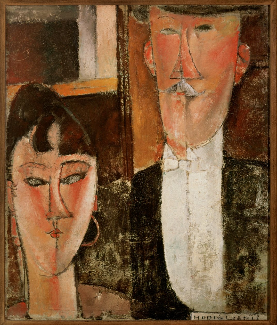 Den forlovede (olje på lerret) av Amedeo Modigliani