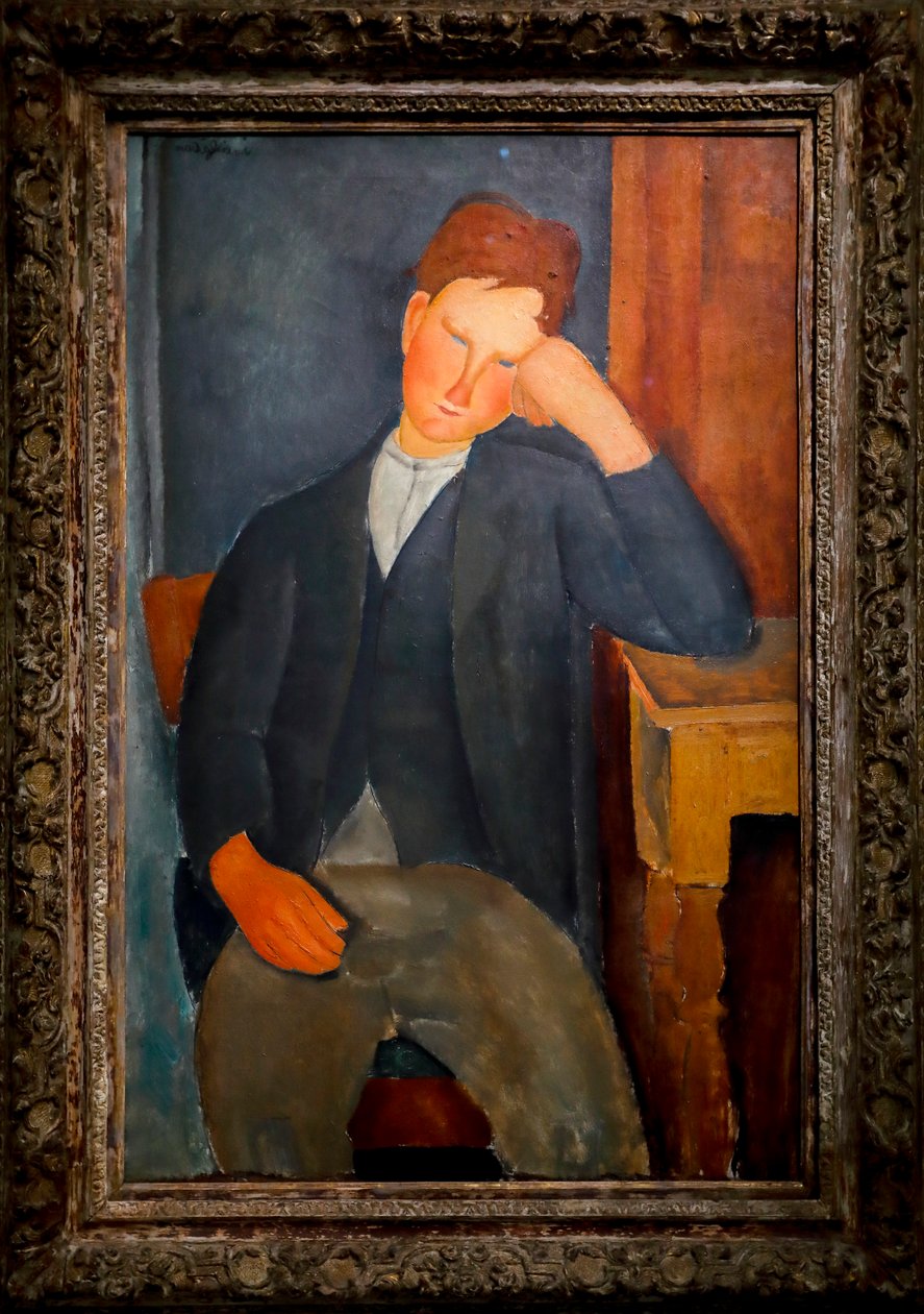 Den unge lærlingen, ca. 1918-19 (olje på lerret) av Amedeo Modigliani