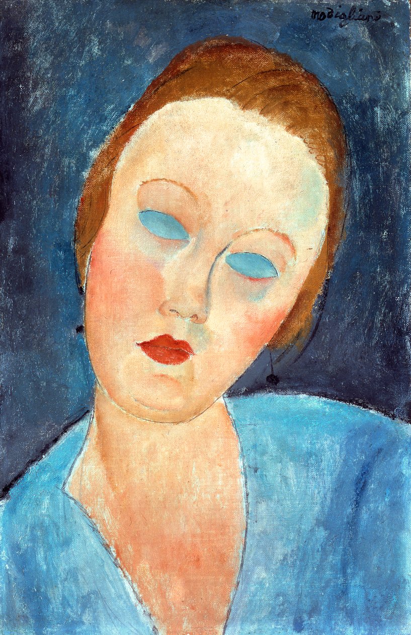 Kone til maleren Survage, 1918 av Amedeo Modigliani