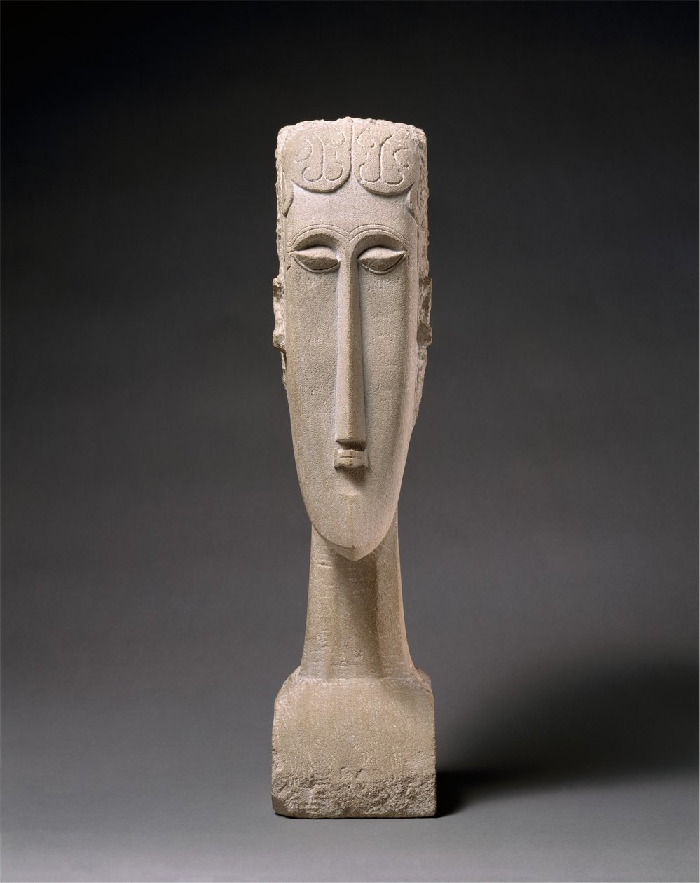 Womans Head, 1912 (kalkstein) av Amedeo Modigliani