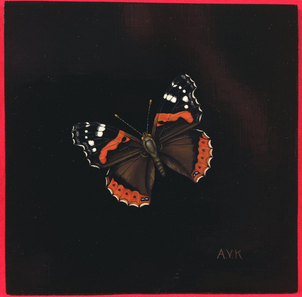 Rød admiral sommerfugl, 2001 av Amelia Kleiser