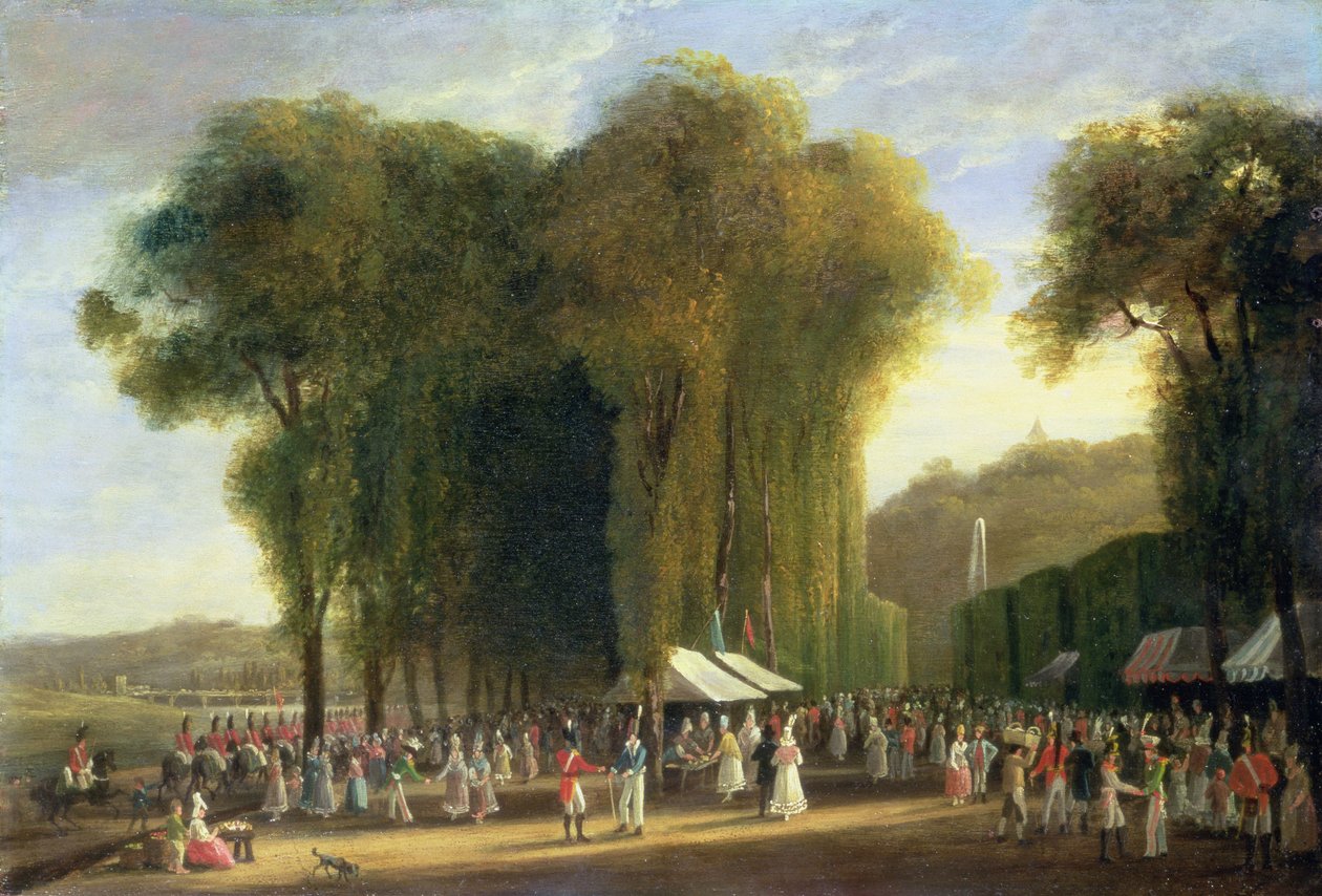 Jour de Fete at St.Cloud: Britiske tropper på vakt, september 1815 (panel) av Amelia Long