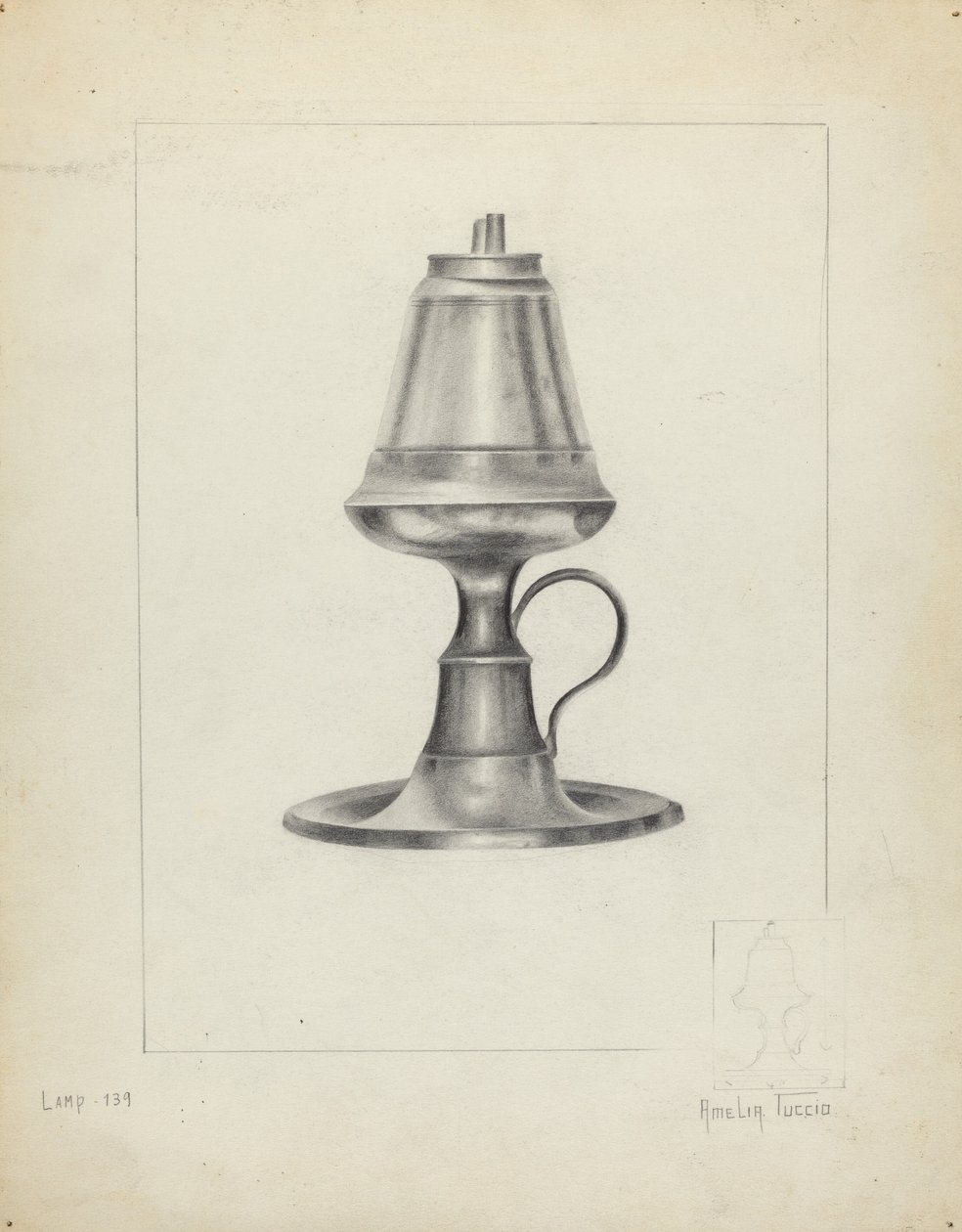 Kamphen lampe av Amelia Tuccio