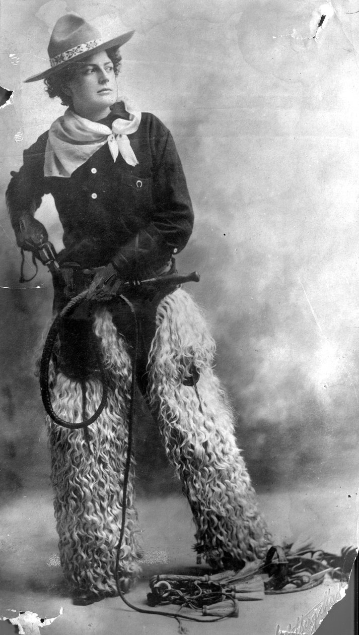 Adele Voughle, cowgirl, ca. 1880-1900 av American Photographer