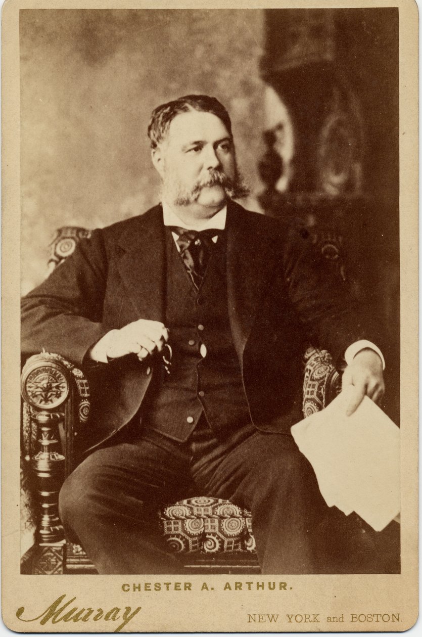 Chester Alan Arthur (1829-86), 21. president i USA, foto av Murray av Boston (albumfoto) av American Photographer