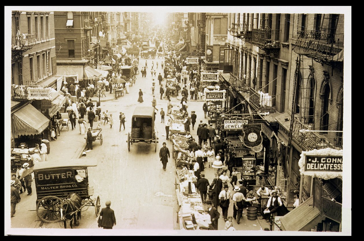 Østover på Rivington og Orchard Streets, 1905 av American Photographer