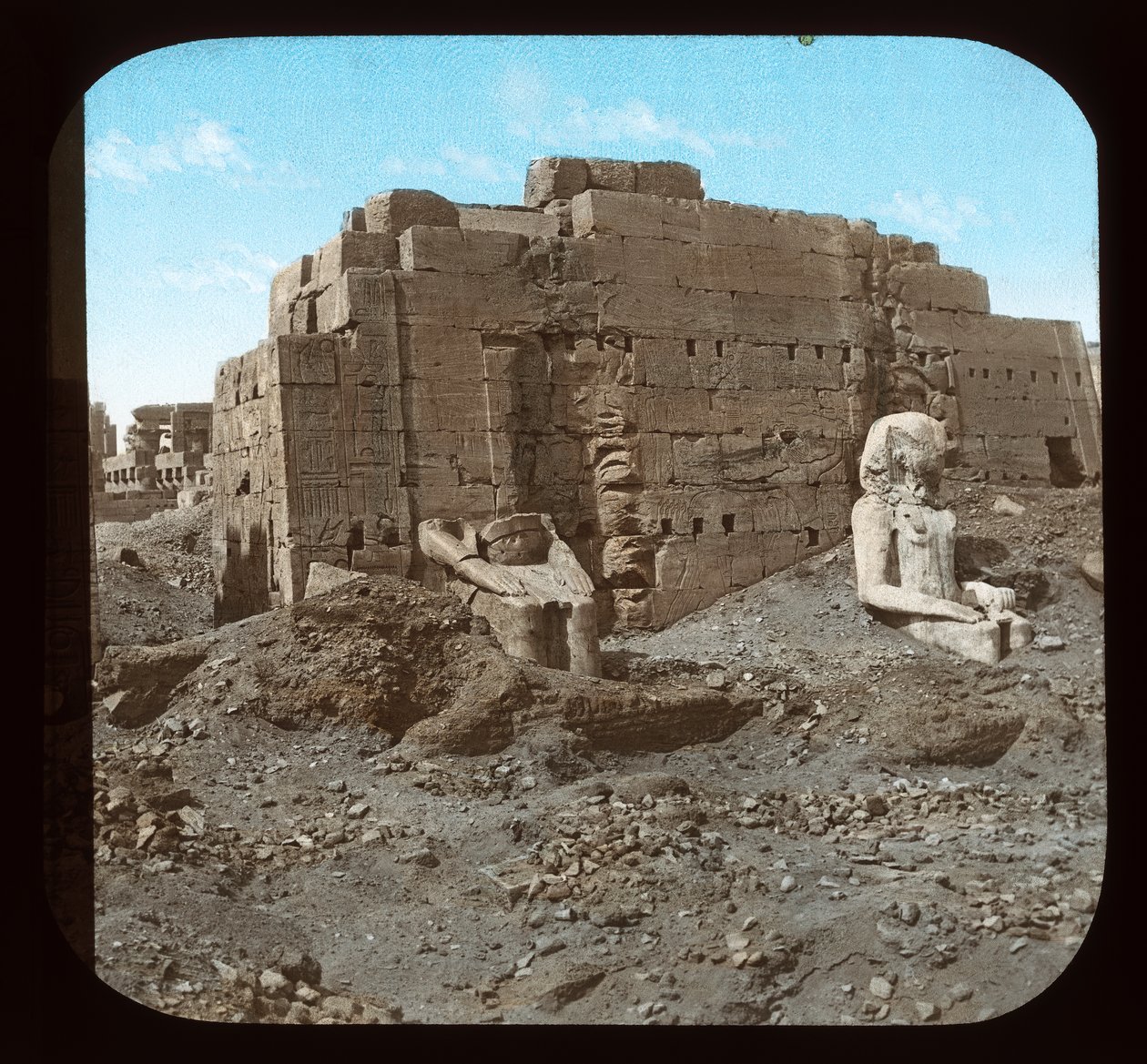 Egypt - Karnak, flotte statuer (lyktsklie) av American Photographer
