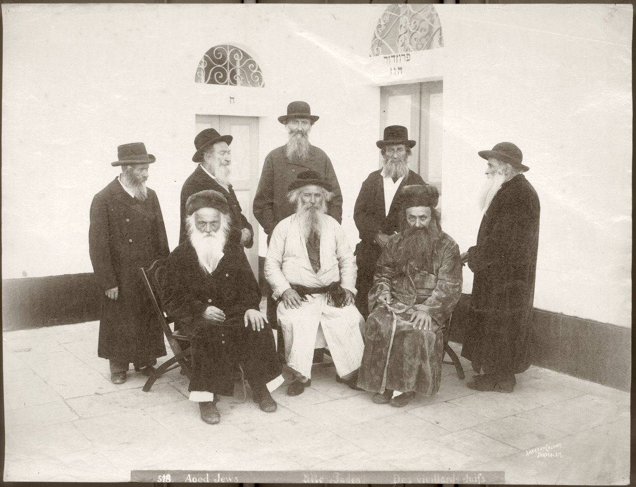 Eldre europeiske jøder, ca. 1898-1911 av American Photographer