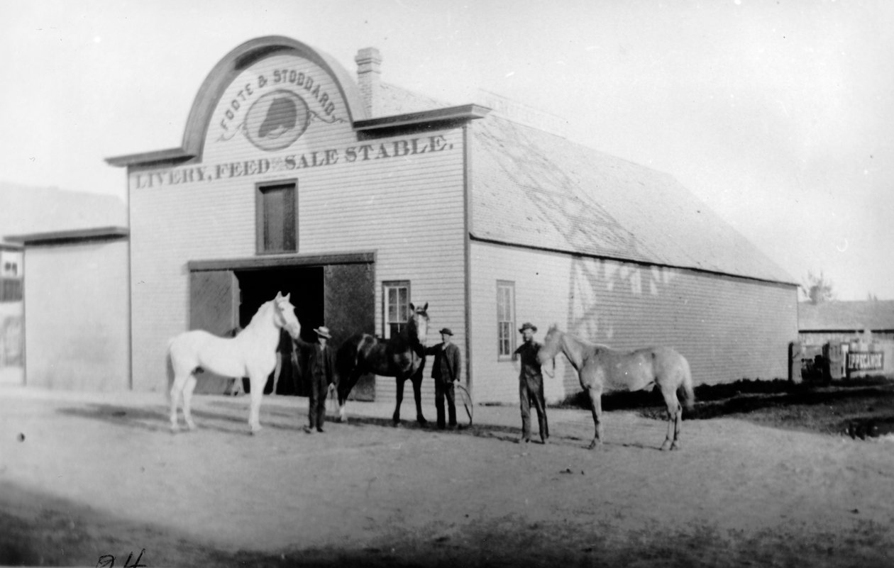 Foote und Stoddard Livery, 1885 av American Photographer