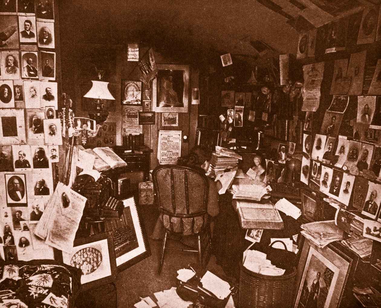 Frances E. Willards Rest Cottage, 1889 (sepia-bilde) av American Photographer