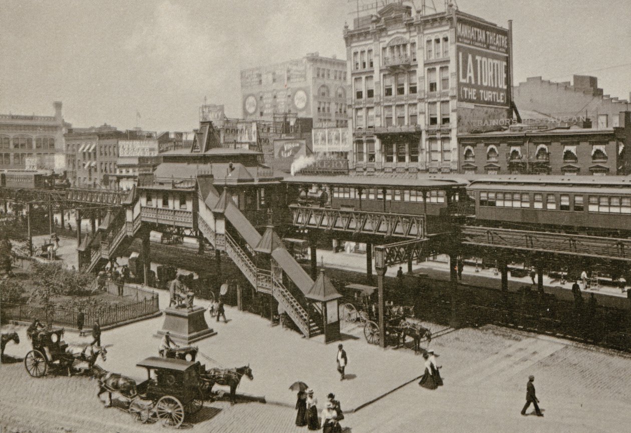 Greeley Square, sett fra Broadway og 34th St., New York City, 1898 av American Photographer