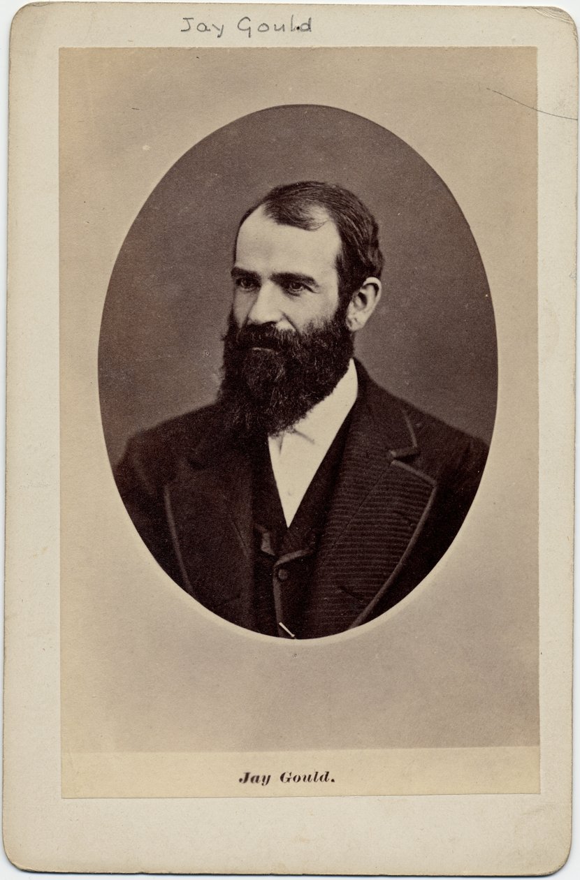 Jay Gould (1836–92), amerikansk finansmann (albumfoto) av American Photographer