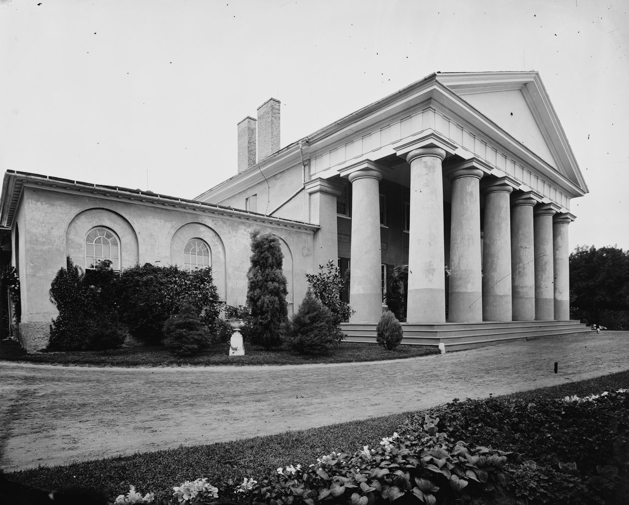 Lee Mansion - eksteriør, 1860-80 av American Photographer