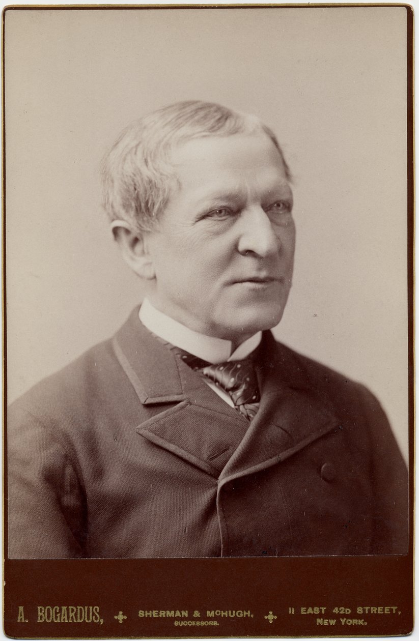 Levi Parsons Morton (1824-1920), 22. visepresident i USA; bilde av A Bogardus, New York (albumfoto) av American Photographer