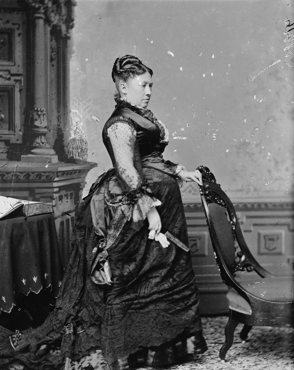 Fru U.S. Grant, 1870-80 av American Photographer