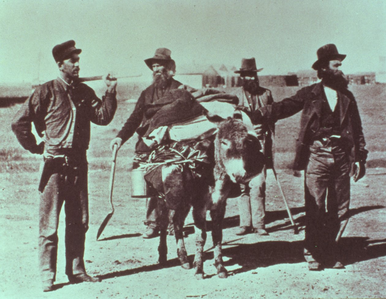 Nordamerikanske gullgravere, ca. 1849 av American Photographer