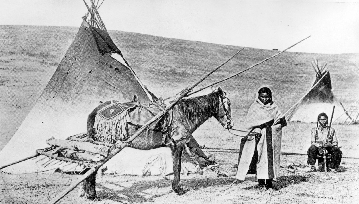 Pawnee Indians, Nebraska, ca. 1880-1900 av American Photographer