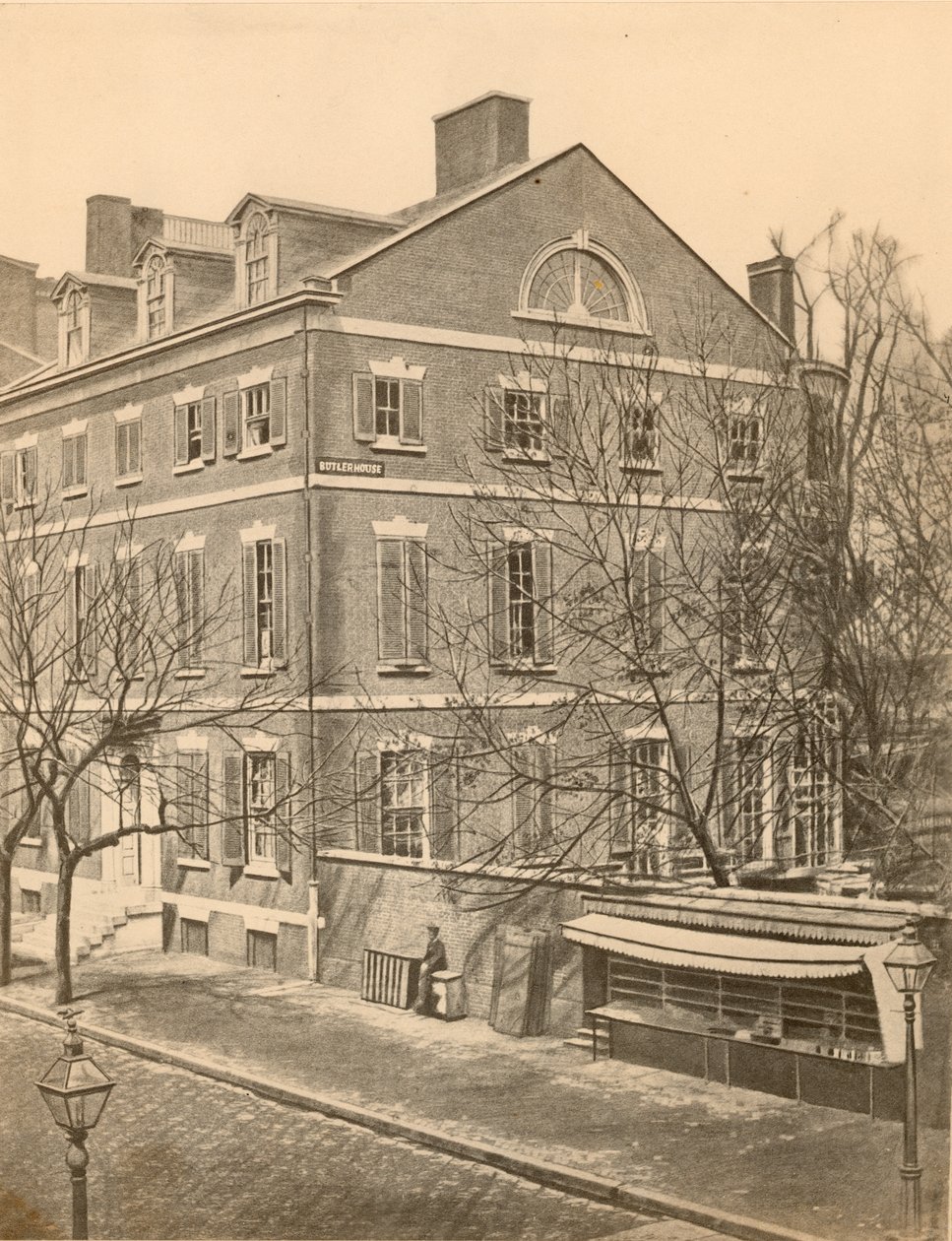 Pierce Butler Mansion, 8th and Chestnut Streets, ca. 1855 av American Photographer