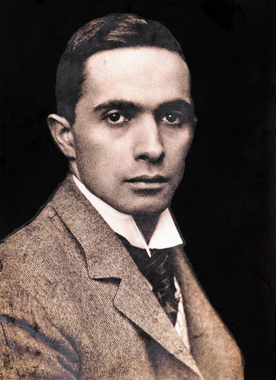 Portrett av Joseph Christian Leyendecker, 1895 (sepia-bilde) av American Photographer