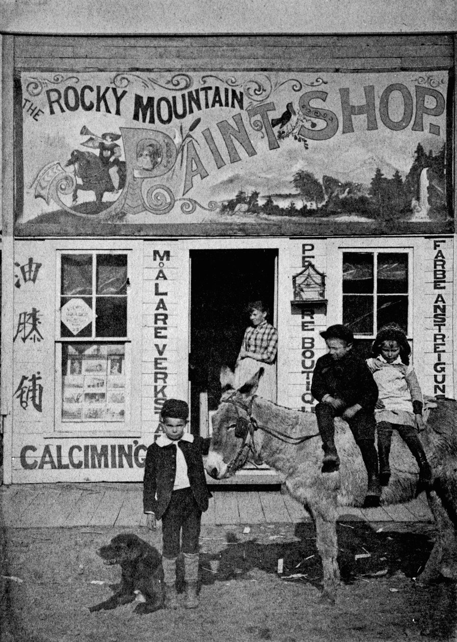 Rocky Mountain Paint Shop, ca. 1880-90 av American Photographer