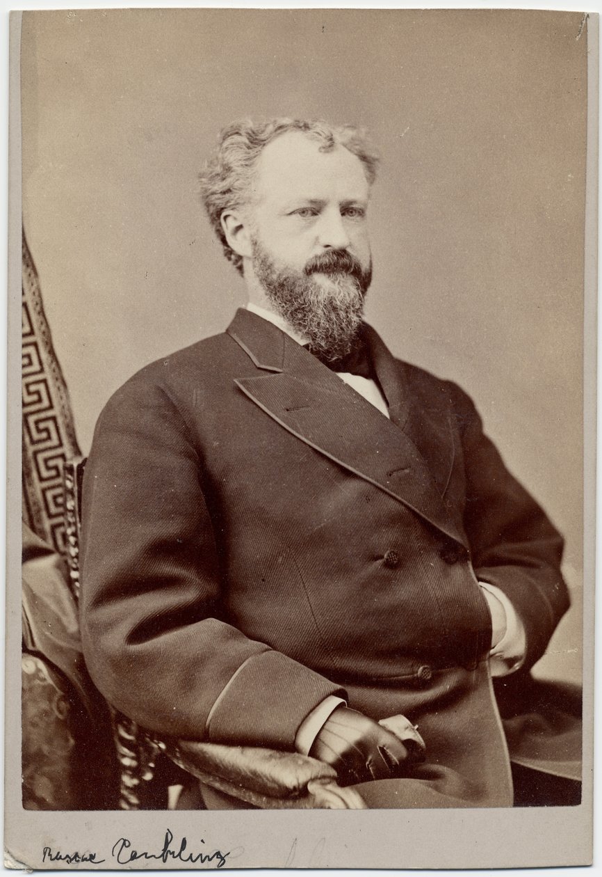 Roscoe Conkling (1829–88), amerikansk senator (albumfoto) av American Photographer