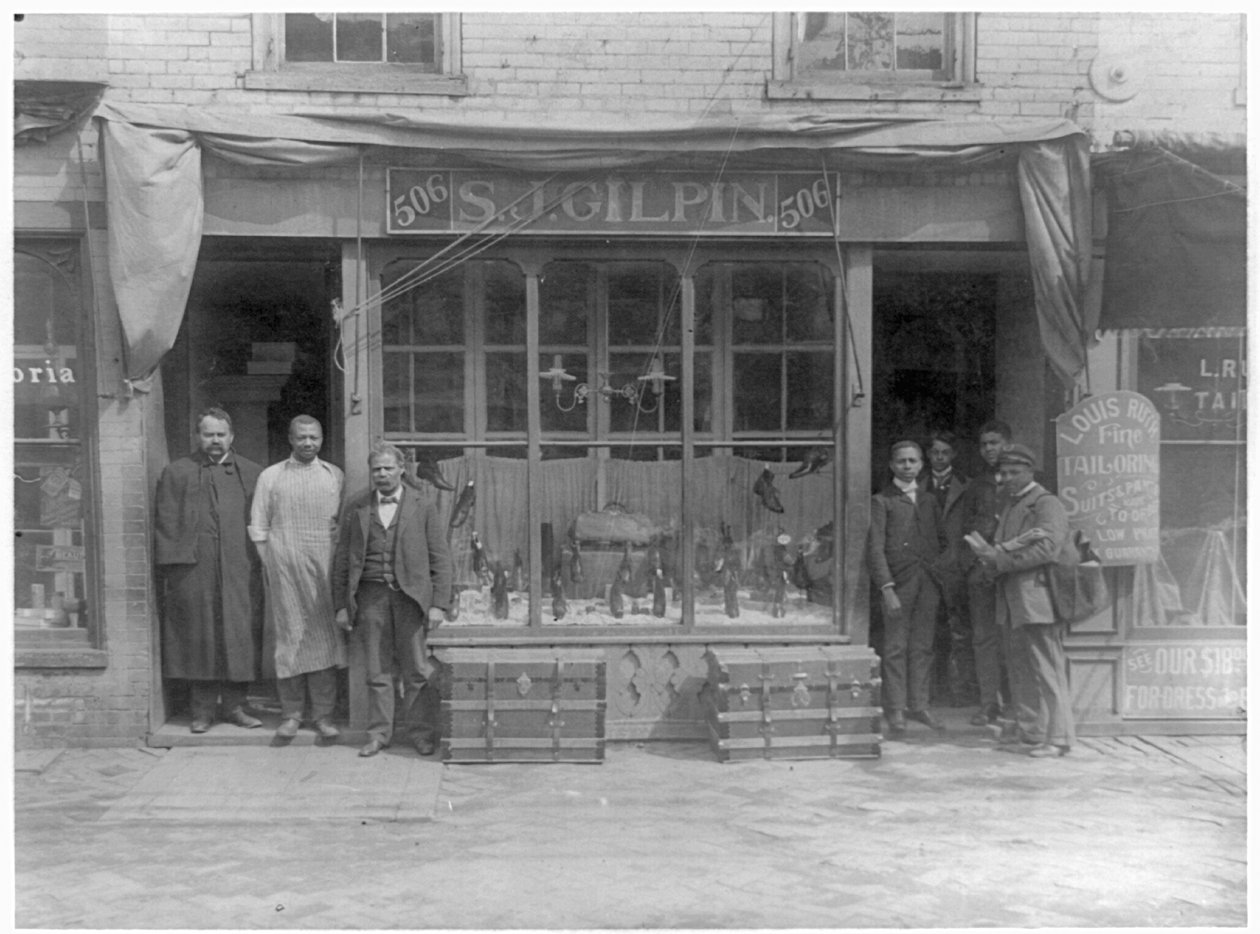 S.J. Gilpin skobutikk, Richmond, Virginia, ca. 1899 av American Photographer