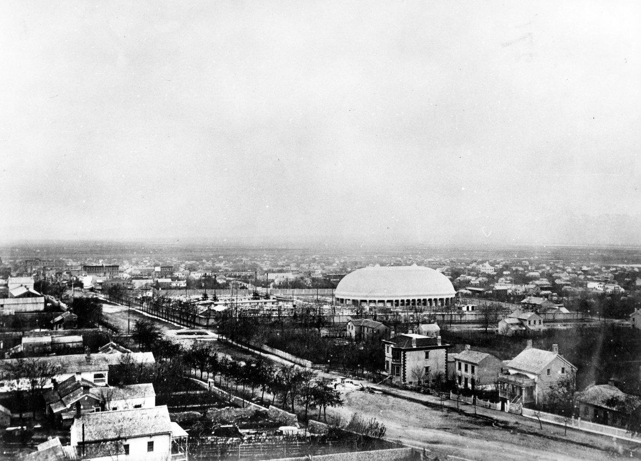 Salt Lake City og Tabernaklet, ca. 1870-tallet av American Photographer