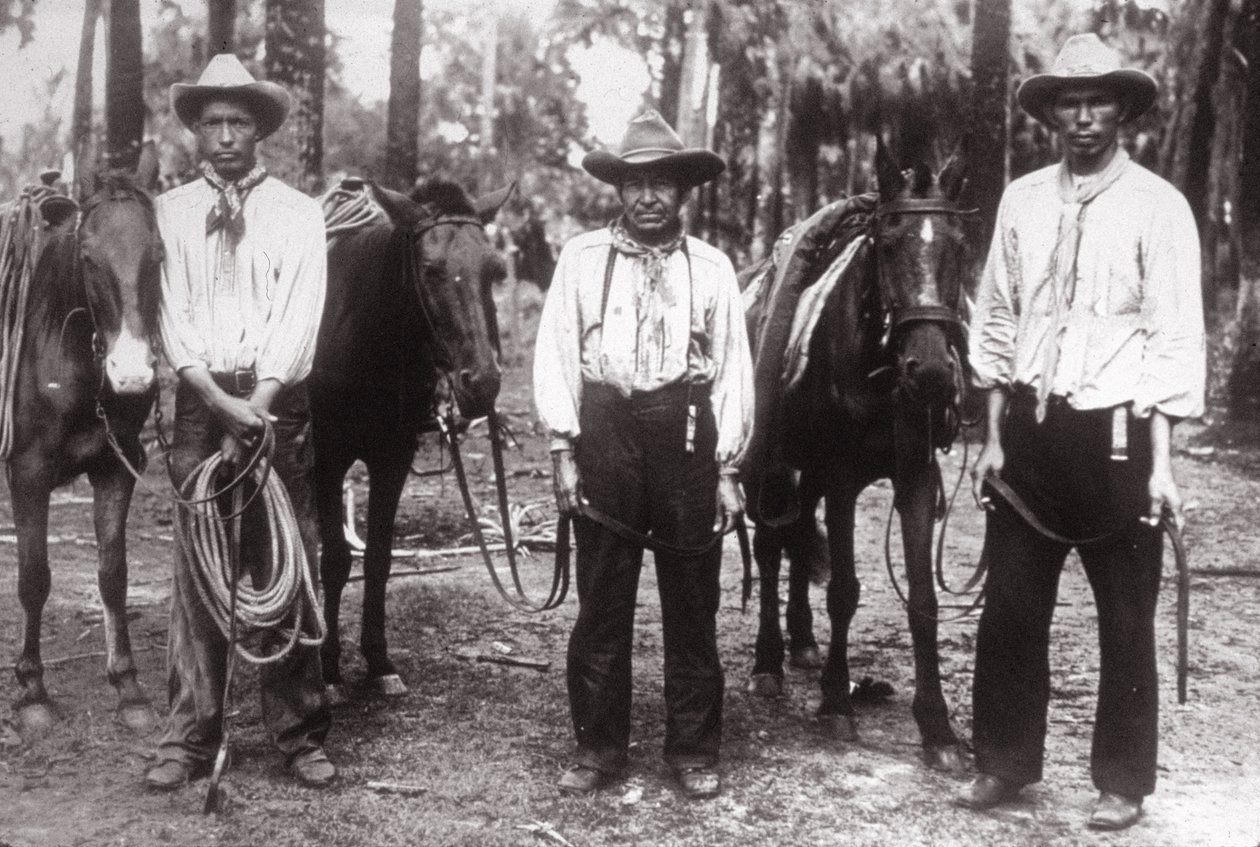 Tre Seminole-indianere av American Photographer