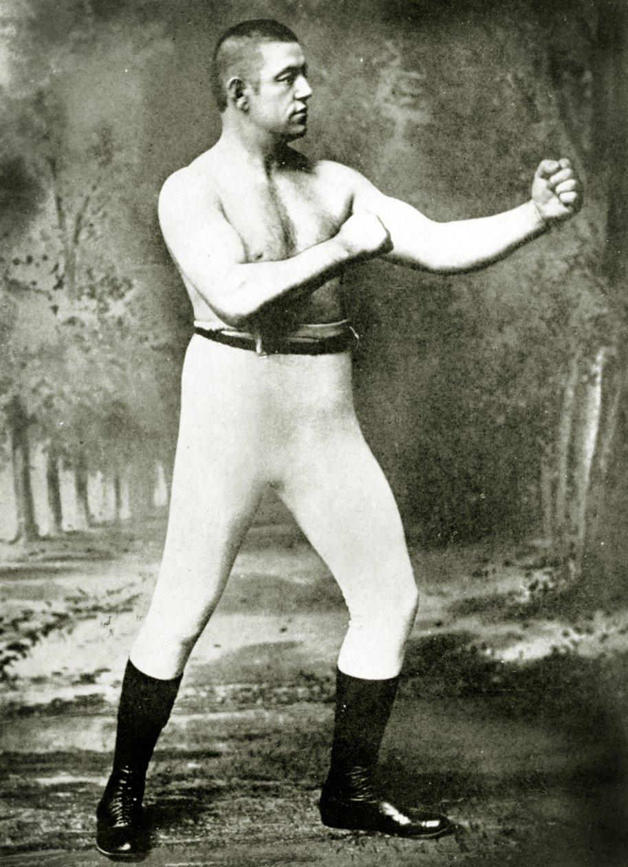 Ukjent bokser, ca. 1900 (sepia-bilde) av American Photographer