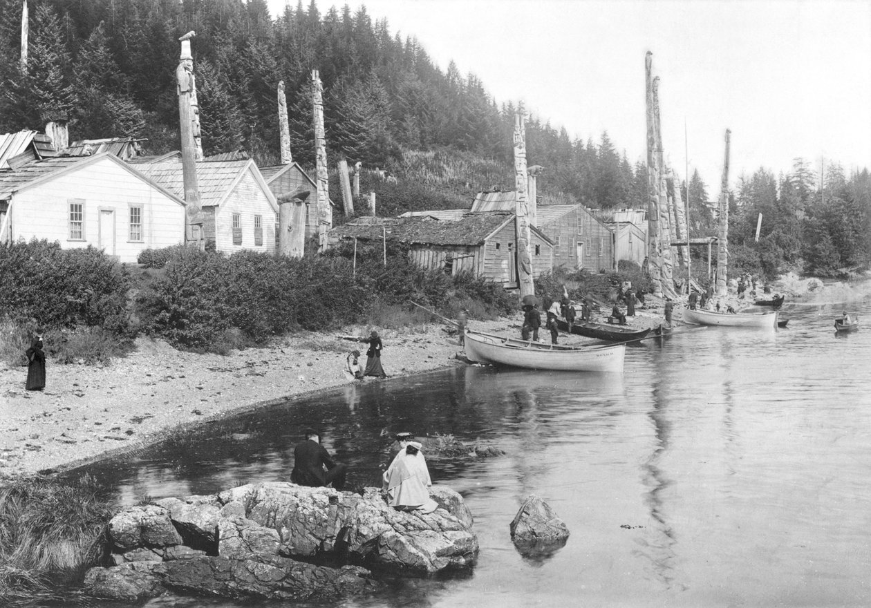 Landsby i Alaska, ca. 1900 av American Photographer