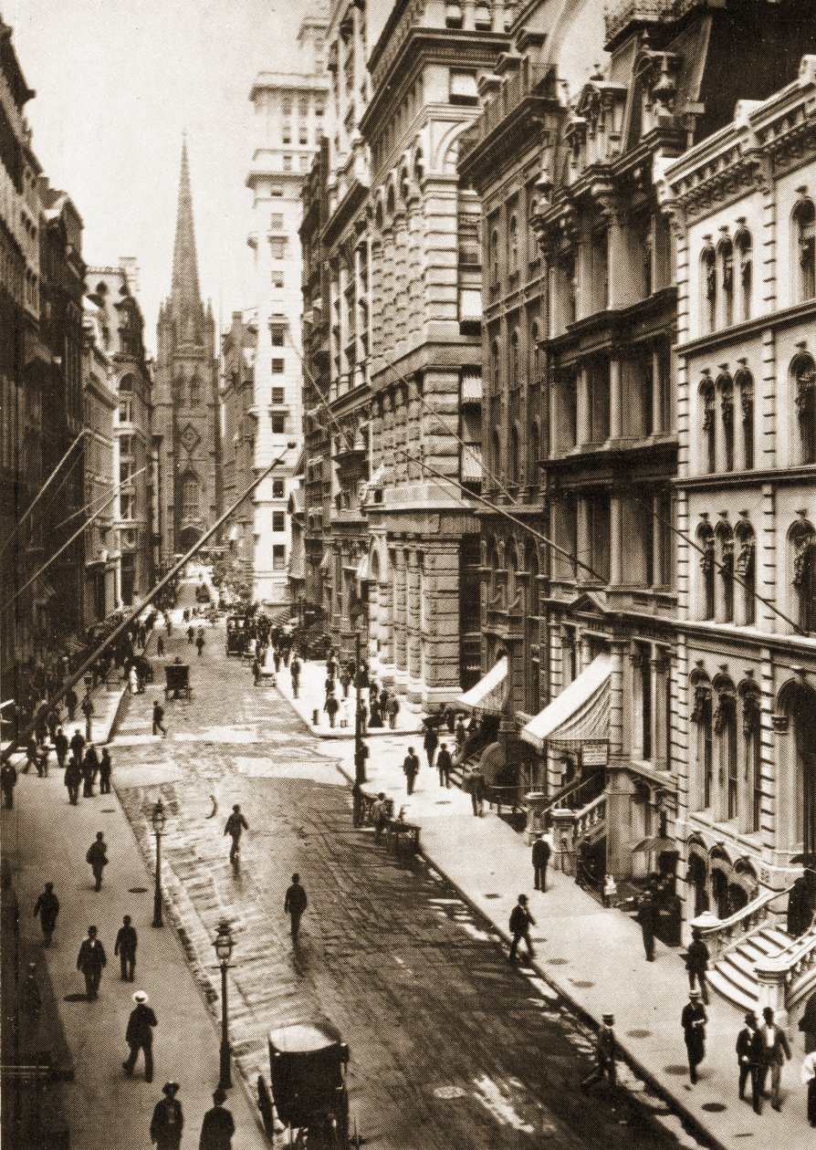 Wall Street, New York City, 1898 av American Photographer