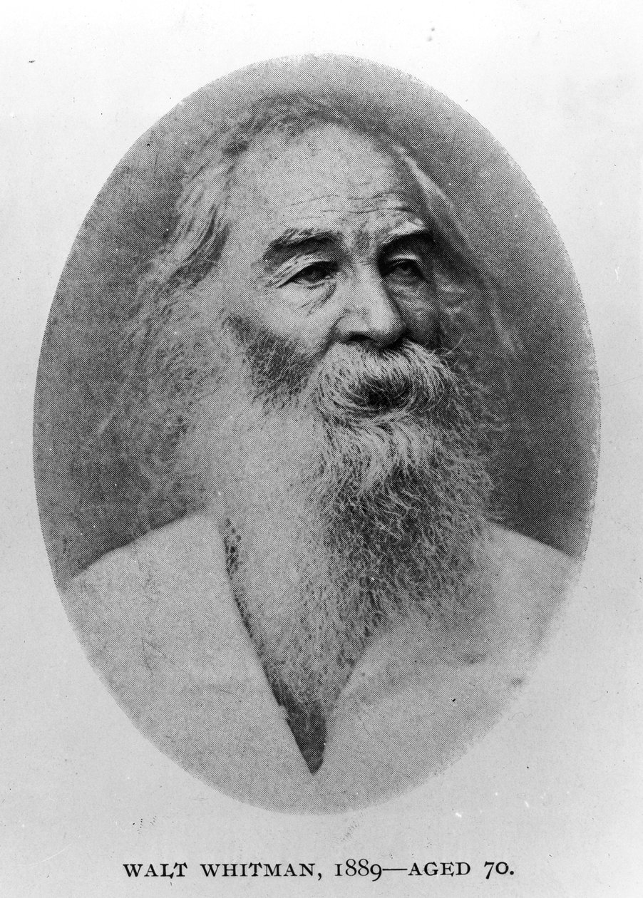Walt Whitman, fotografert i 1889 av American Photographer