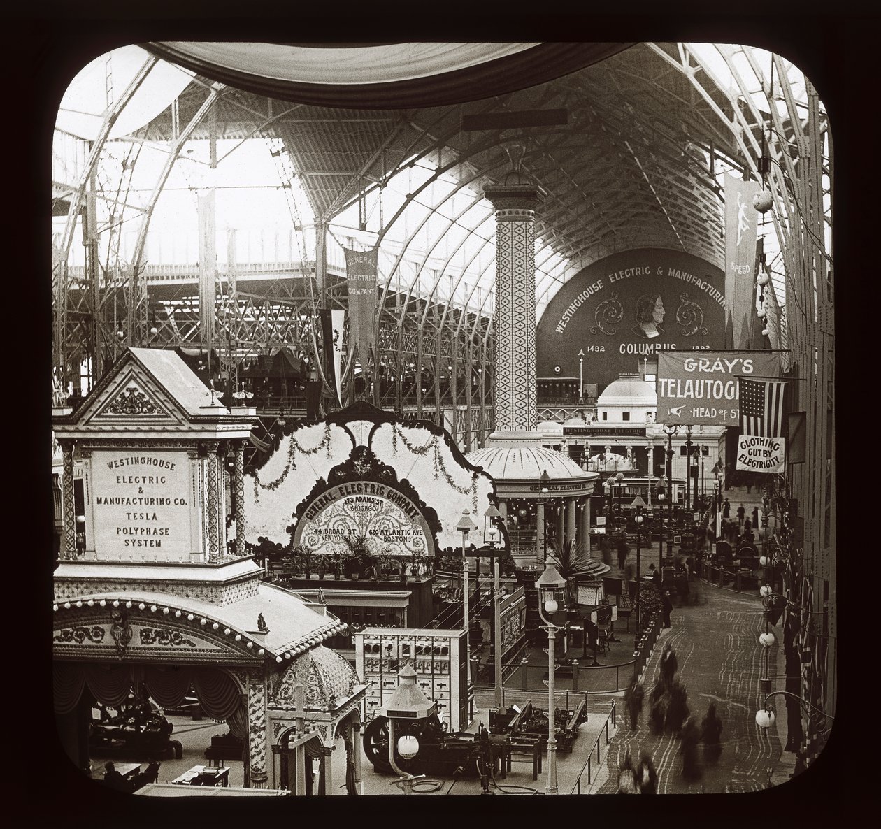 Worlds Columbian Exposition: Electricity Building, Chicago, 1893 (lanternesklie) av American Photographer