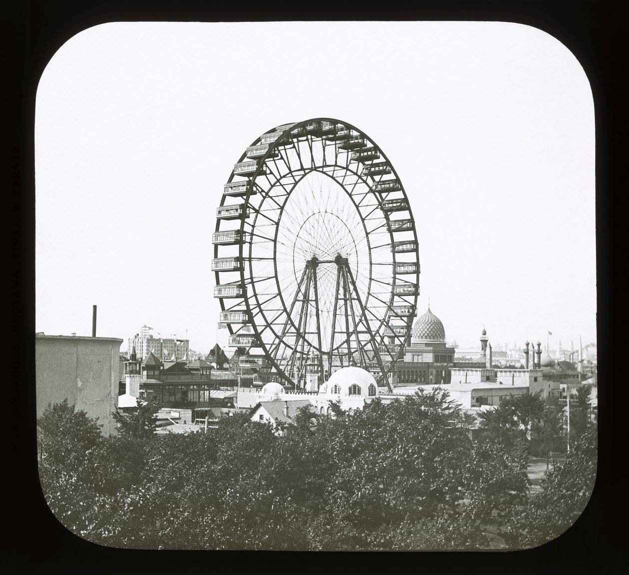 Verdens colombianske utstilling: pariserhjul, Chicago, 1893 (lyktlys) av American Photographer