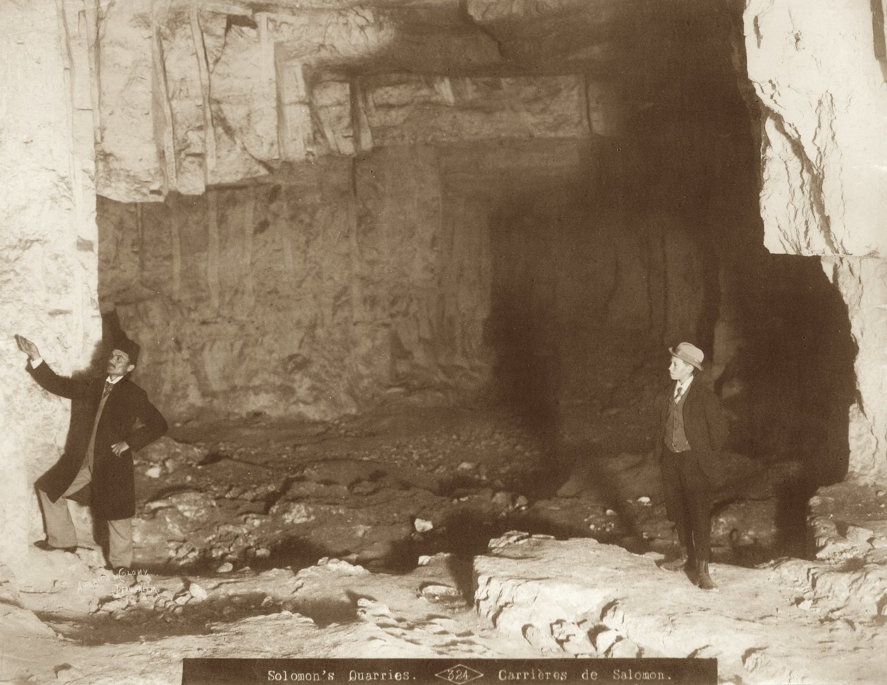 Zedekias-hulen, Jerusalem, 1898-1911 av American Photographer