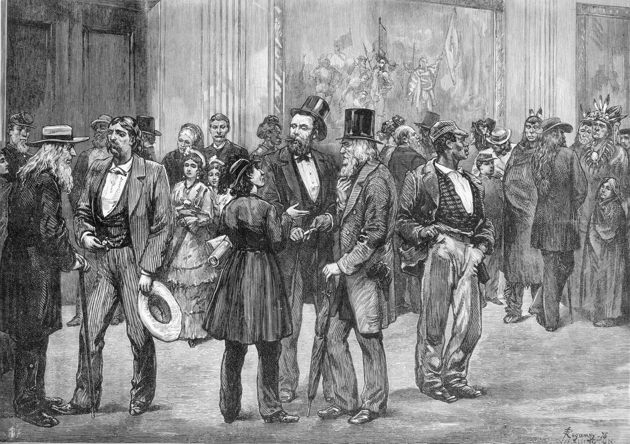 American Sketches: Scene in the Rotunda, Washington, fra 