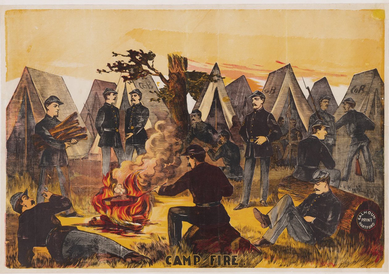 Camp Fire, pub. C. 1865 av American School
